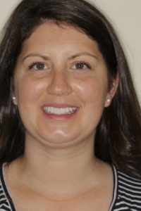 Andrea after bridges and four porcelain veneers