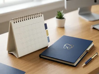 Calendar and treatment folder for near-term planning